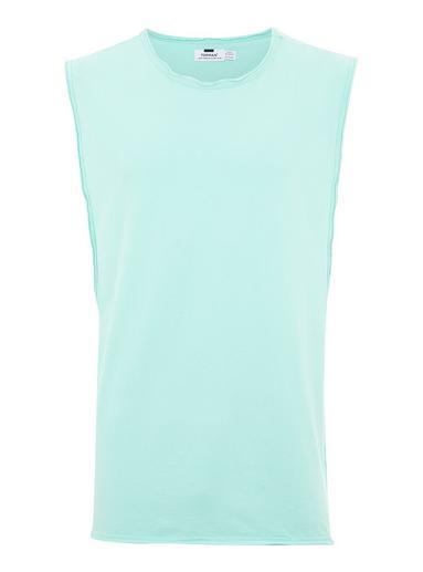 Topman Mens Blue Mint Tank Vest