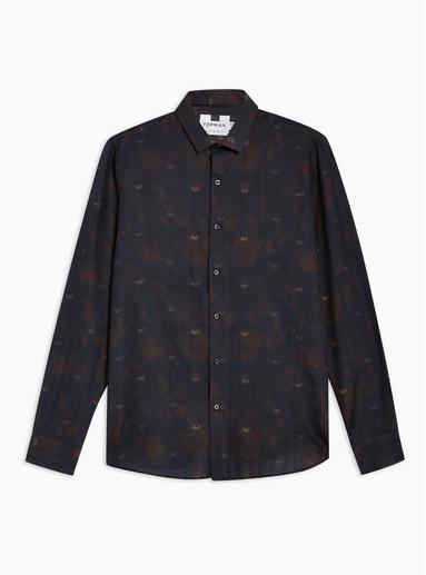 Topman Mens Multi Mini Paisley Slim Shirt
