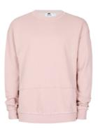 Topman Mens Purple Pink Raw Edge Seam Sweatshirt