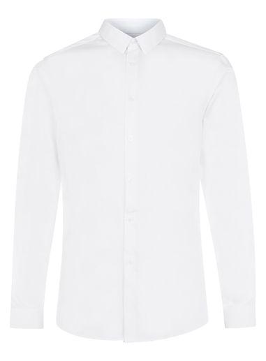 Topman Mens Topman Premium White Long Sleeve Dress Shirt