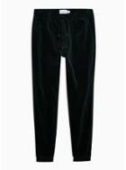 Topman Mens Blue Teal Corduroy Cuffed Joggers