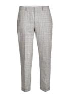 Topman Mens Grey Gray Check Linen Blend Skinny Fit Suit Pants