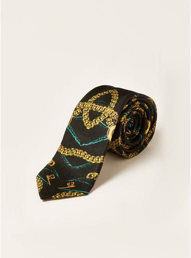 Topman Mens Multi Gold Chain Tie