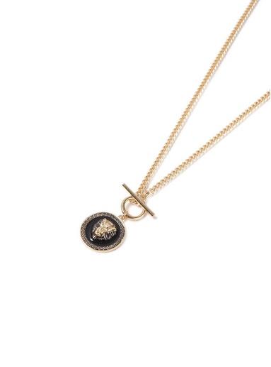 Topman Mens Black Gold Lion Necklace*