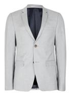 Topman Mens Grey Lightweight Ultra Skinny Fit Suit Jacket