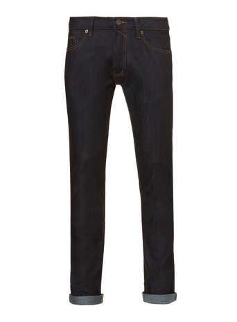 Topman Raw Denim Stretch Skinny Jeans
