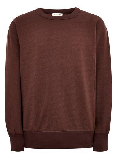 Topman Mens Selected Homme Brown Organic Cotton Sweatshirt