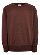 Topman Mens Selected Homme Brown Organic Cotton Sweatshirt