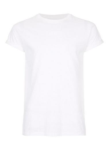 Topman Mens White Skinny Fit Roller T-shirt