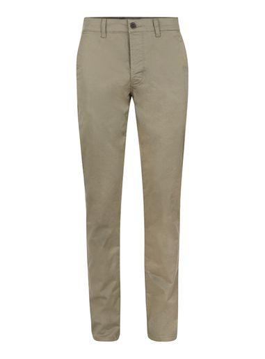 Topman Mens Green Khaki Slim Fit Textured Stretch Chinos
