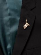 Topman Mens Silver Gold Look Stag Origami Brooch*