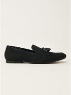 Topman Mens Navy Faux Suede Shepherd Tassel Loafers