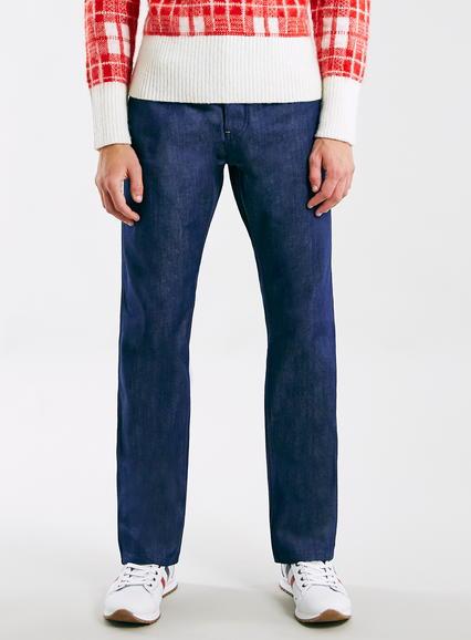 Topman Mens Blue Tmd Straight Leg Jeans