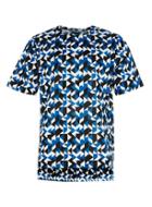 Topman Mens Multi Lux Fused Hem Geo Print T-shirt