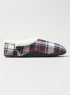 Topman Mens Blue Homeys Red, Navy And White Check Slippers