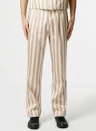Topman Mens Multi Topman Design Nude Stripe Pleat Pants