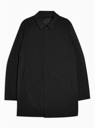Selected Homme Mens Selected Homme Black Overcoat
