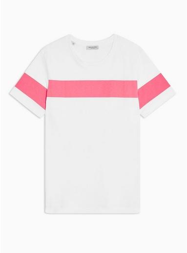 Selected Homme Mens Selected Homme Pink Stripe T-shirt