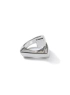 Topman Mens Silver Look Sculptural Ring*