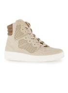 Topman Mens Brown Criminal Damage Nude Faux Leather Hi Tops