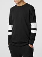 Topman Mens Systvm Logic Black Long Sleeve T-shirt