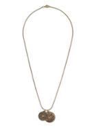 Topman Mens Gold Double Coin Necklace*