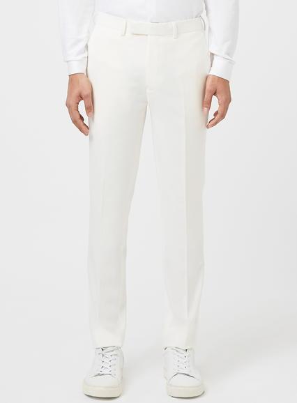 Topman Mens White Skinny Fit Tux Pants
