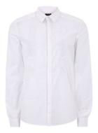 Topman Mens White Embroidered Formal Shirt