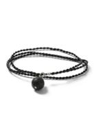 Topman Mens Black Plait Wrap Bracelet*