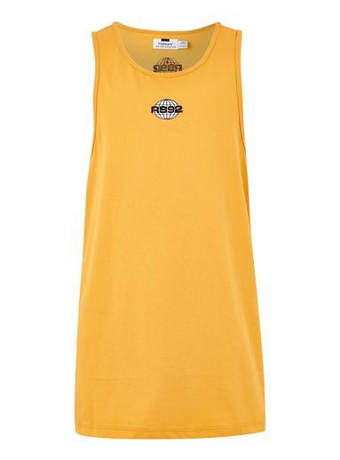 Topman Mens Yellow Mustard 'rs92' Slim Vest