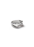Topman Mens Silver Look Cut Out Ring*