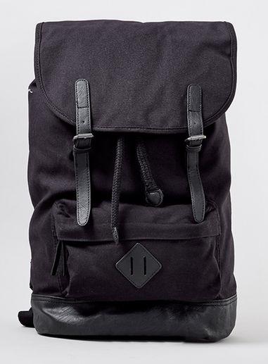 Topman Mens Black Explorer Backpack