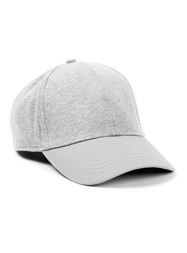 Topman Mens Grey Light Gray Jersey Curved Peak Cap