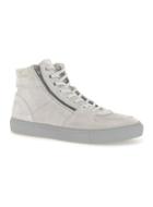 Topman Mens Grey Suede Hi Tops