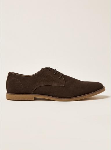 Topman Mens Brown Faux Suede Spark Desert Shoes