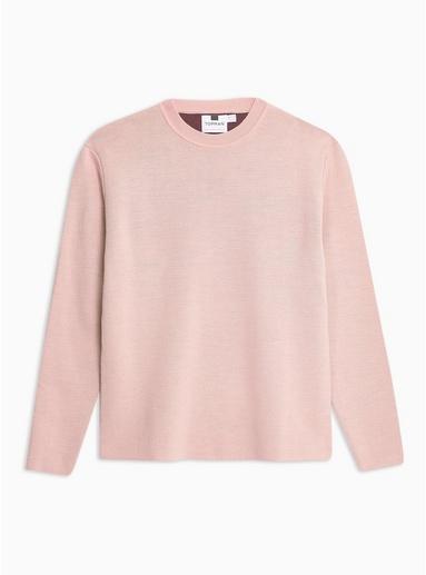 Topman Mens Pink Double Face Sweater