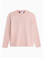 Topman Mens Pink Double Face Sweater