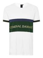 Topman Mens Criminal Damage's White 'dolfo' T-shirt