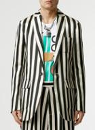 Topman Mens Multi Topman Design Mono Stripe Blazer