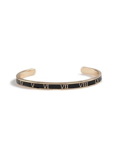 Topman Mens Black Gold Numeral Cuff*