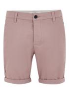 Topman Mens Dusty Pink Chino Stretch Skinny Shorts