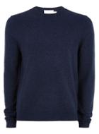 Topman Mens Blue Navy Cashmere Sweater
