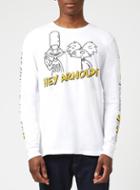 Topman Mens Nickelodeon White Hey Arnold Long Sleeve T-shirt
