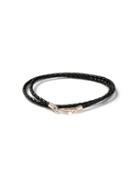 Topman Mens Black Leather Wrap Bracelet*