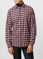 Topman Mens Selected Homme Red/grey Checked Shirt