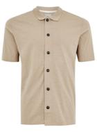 Topman Mens Green Selected Homme Beige Polo