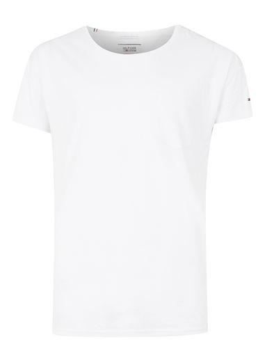 Topman Mens Hilfiger Denim White T-shirt