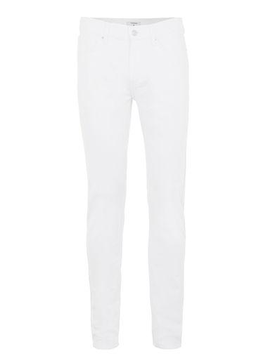 Topman Mens White Stretch Skinny Jeans