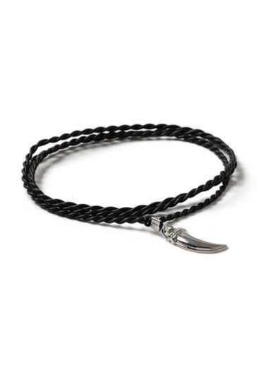 Topman Mens Black Plaited Wrap Bracelet*