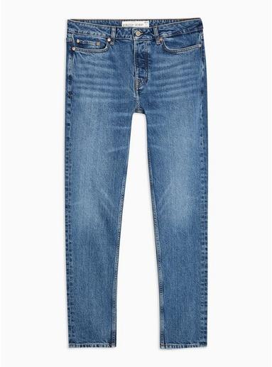 Topman Mens Navy Indigo Authentic Stretch Skinny Jeans